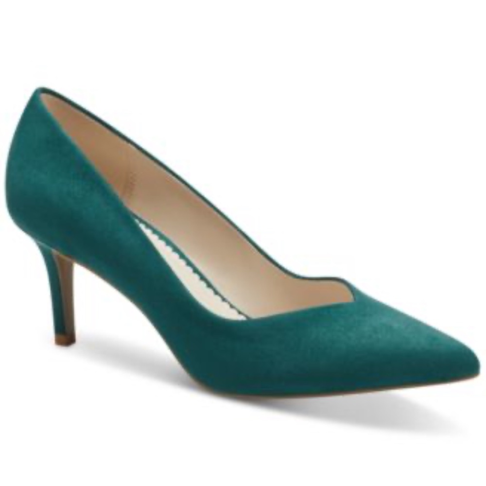 Charter Club Aliaa Suede Dress Pumps Teal Green 5.5